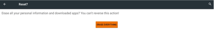 Erase Everything