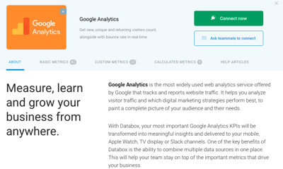 Connect Google Analytics Source