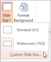 Custom Slide Size