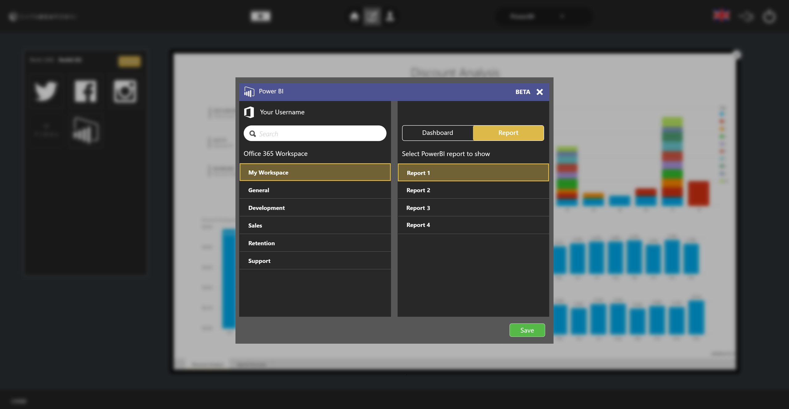 PowerBI - Editing your PowerBI Report in Screen Designer