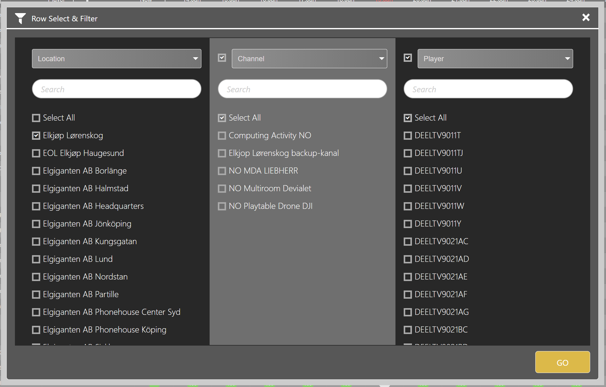 select type for SLA