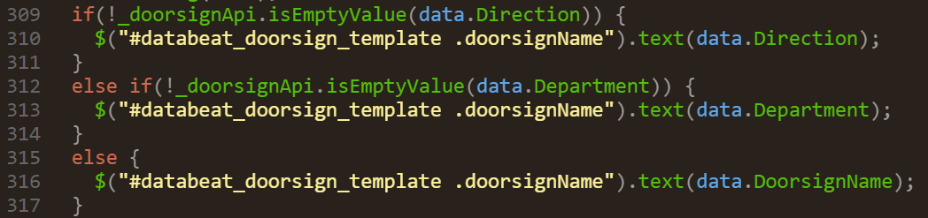 Customizing the Display Name for Databeat Doorsign using Custom Templates