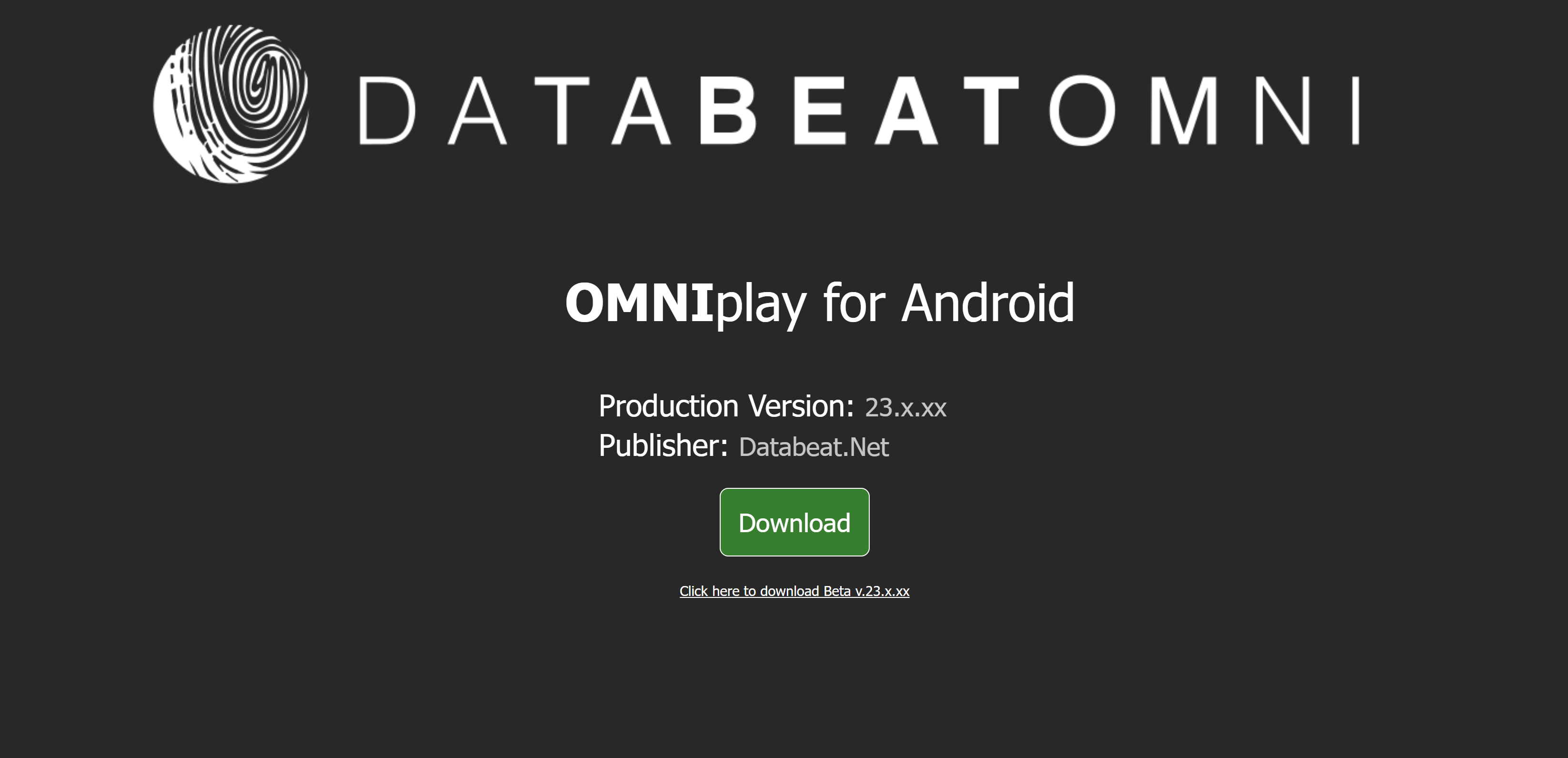Download newest Databeat OMNIplay Android app for all Android devices like Philips, Vestel, Sharp, and more