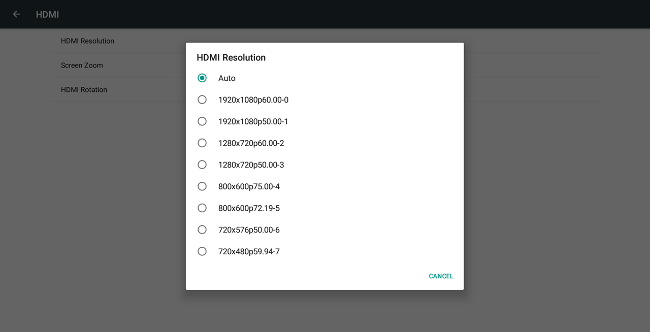 OMNIplay3 HDMI Resolution