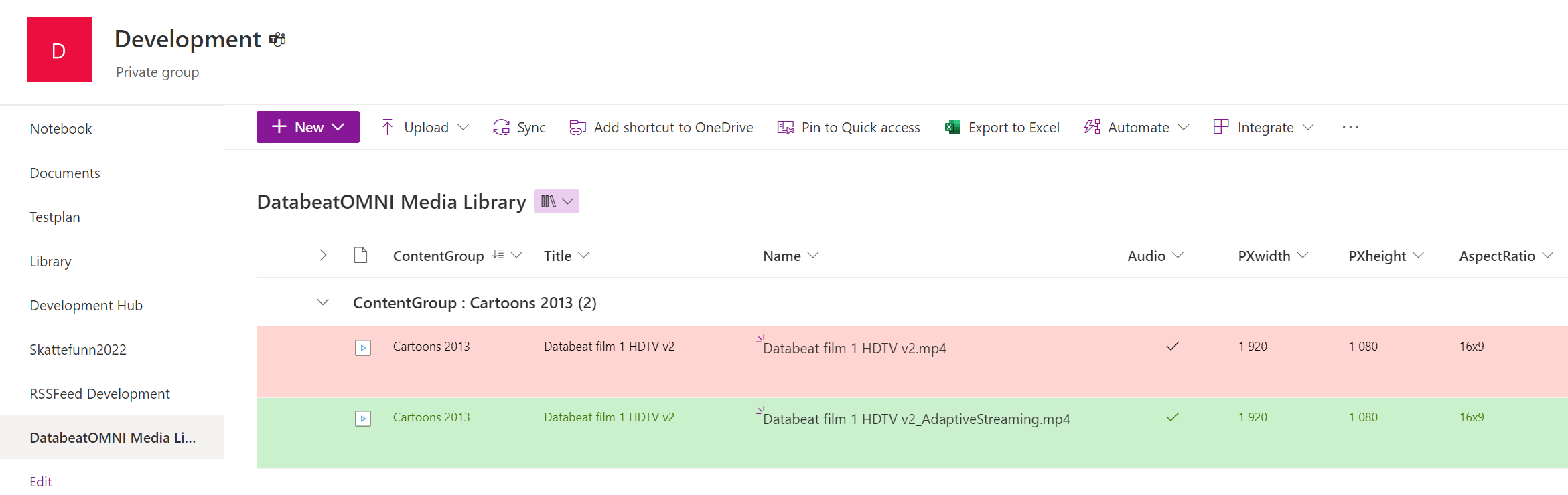 SharePoint Media Library with Databeat