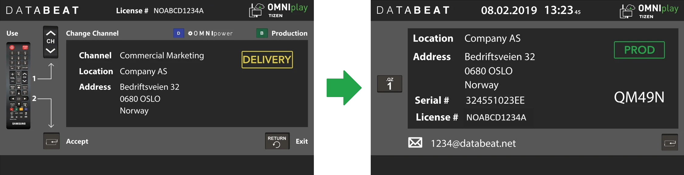 Move OMNIplayer from Delivery to Production Stage to complete configuration